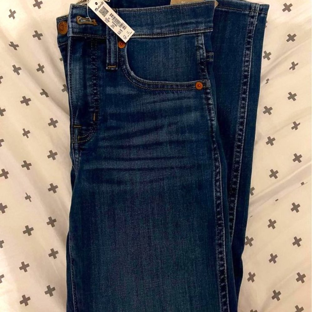 NWT Madewell mid-rise stovepipe jeans in leman wash TENCEL denim edition 24
